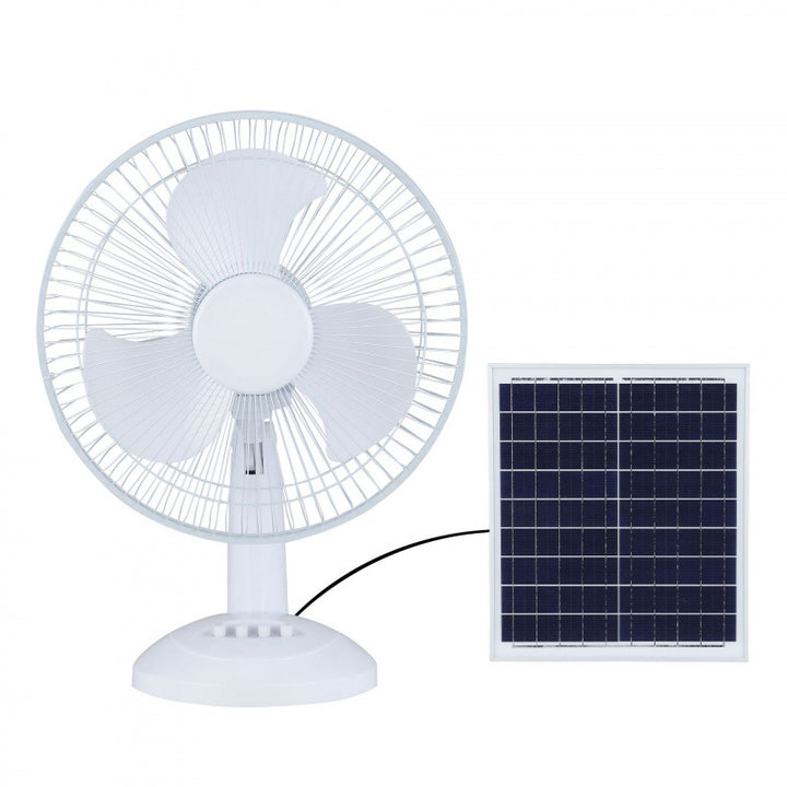 Unisex Solar-Powered Stand Fan with Remote Control and Adjustable Height Kalsten