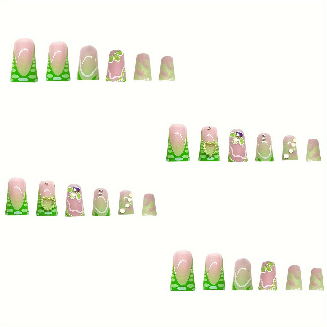 3D Floral Decorative Press-On Nails Kalsten