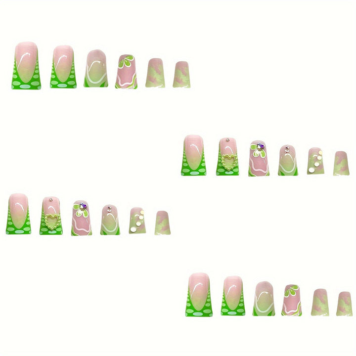 3D Floral Decorative Press-On Nails Kalsten