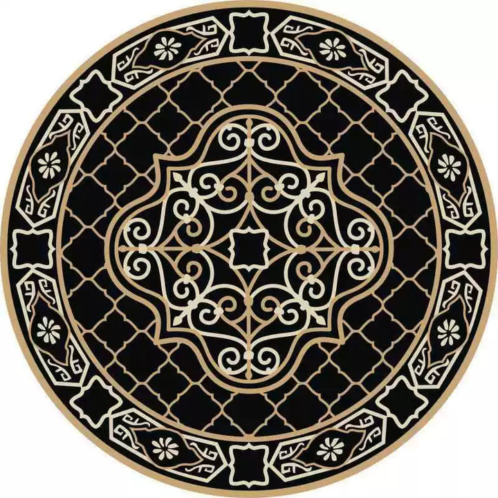 Round Vintage Area Rug