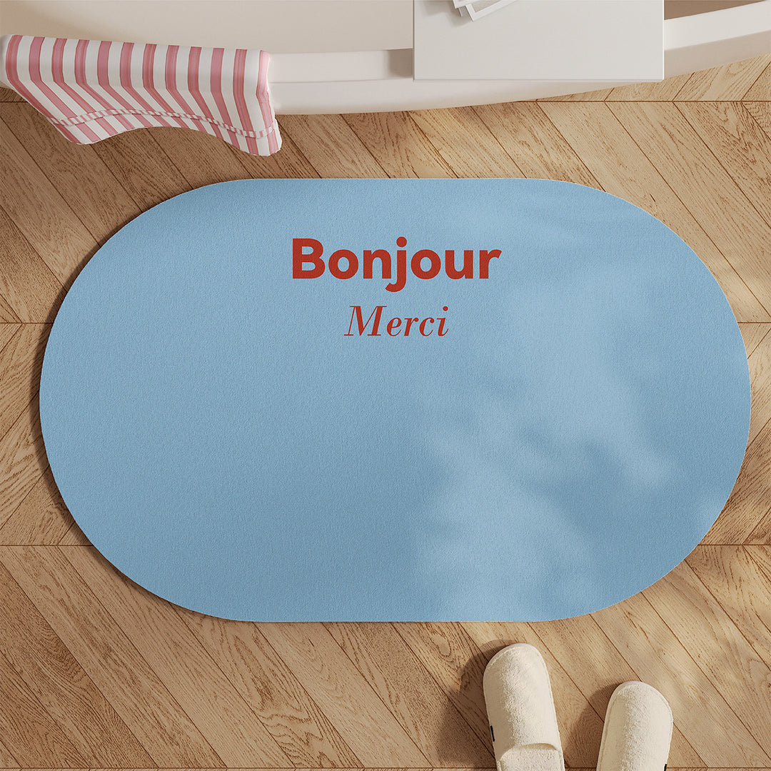 Inspirational Quote Bath Mat