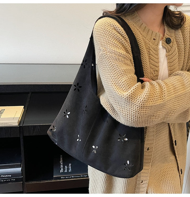 Floral Cut-Out Slouchy Tote Kalsten