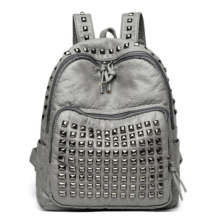 Stylish Studded Leather Backpack