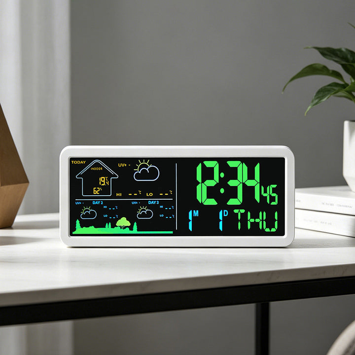 Digital weather and alarm clock with hygrometer Kalsten