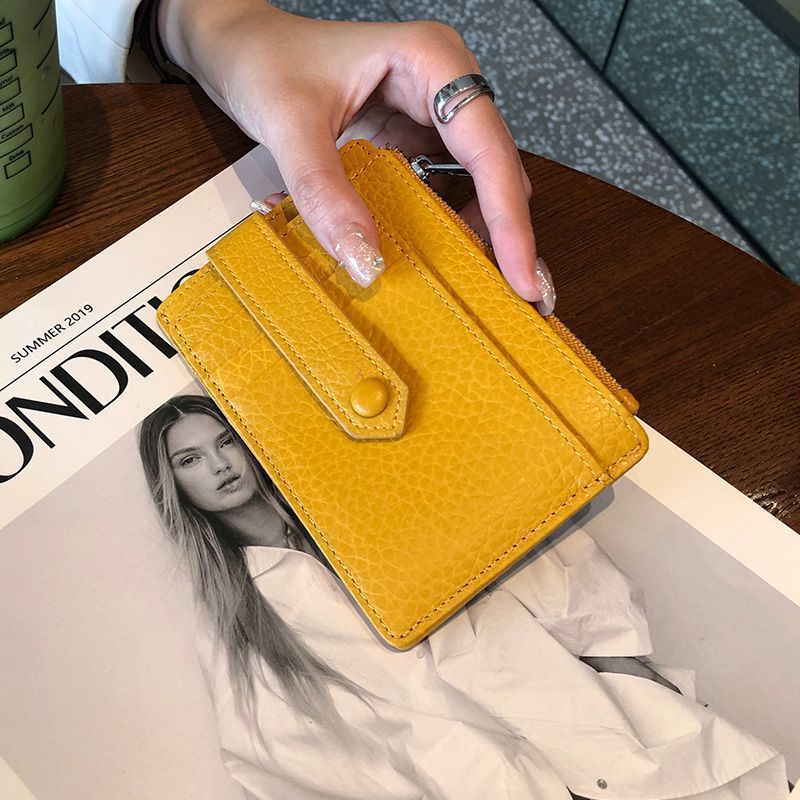 Compact Leather Zip Cardholder Kalsten