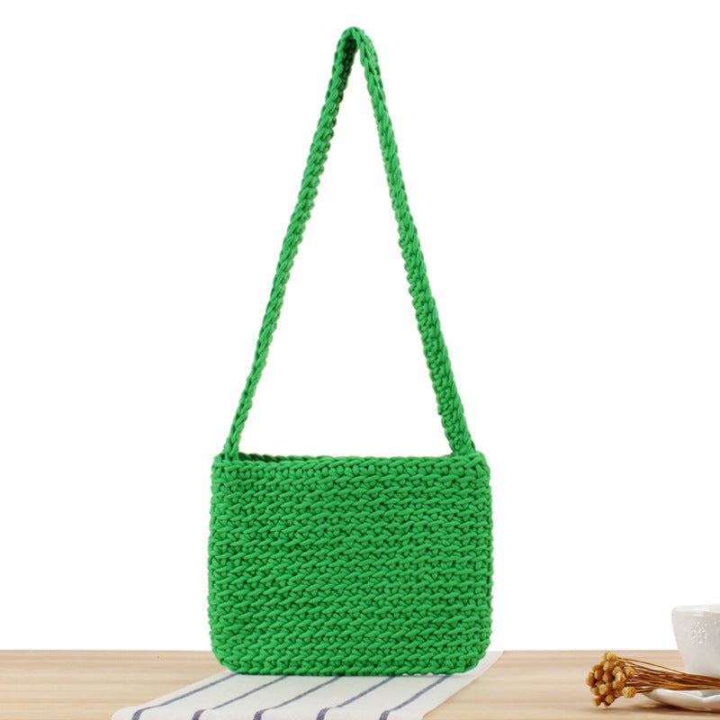 Handbag Made of High-Quality Macrame with Stylish Shoulder Strap Kalsten
