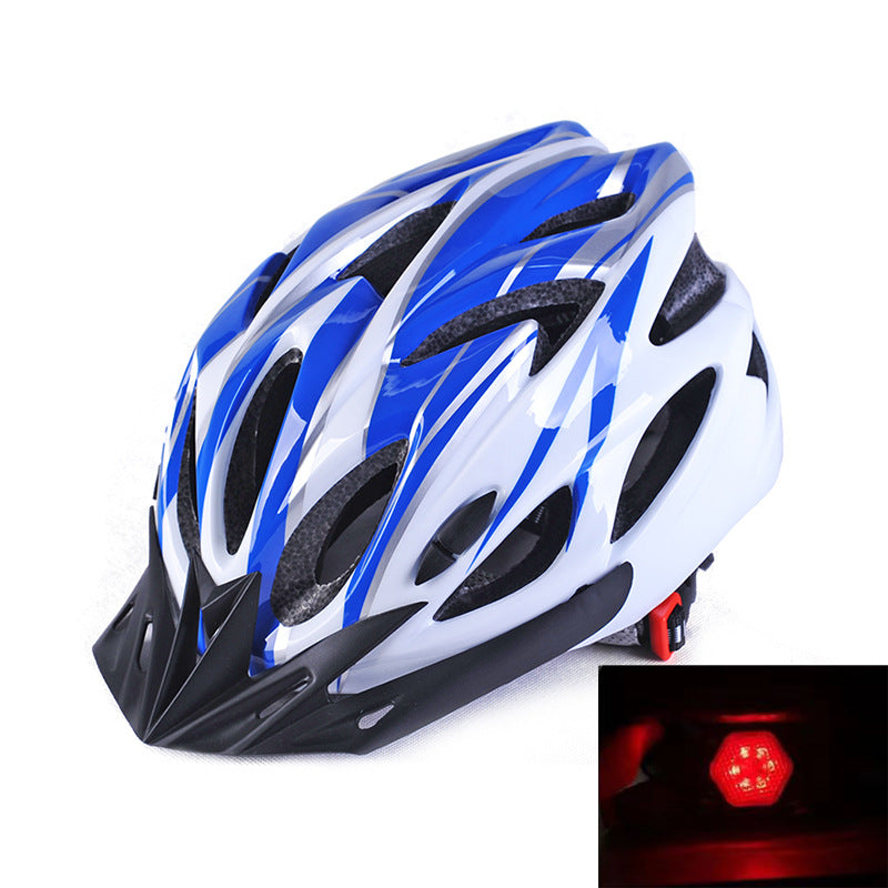 Mountain bike helmet with integrated safety light and dynamic ventilation Kalsten