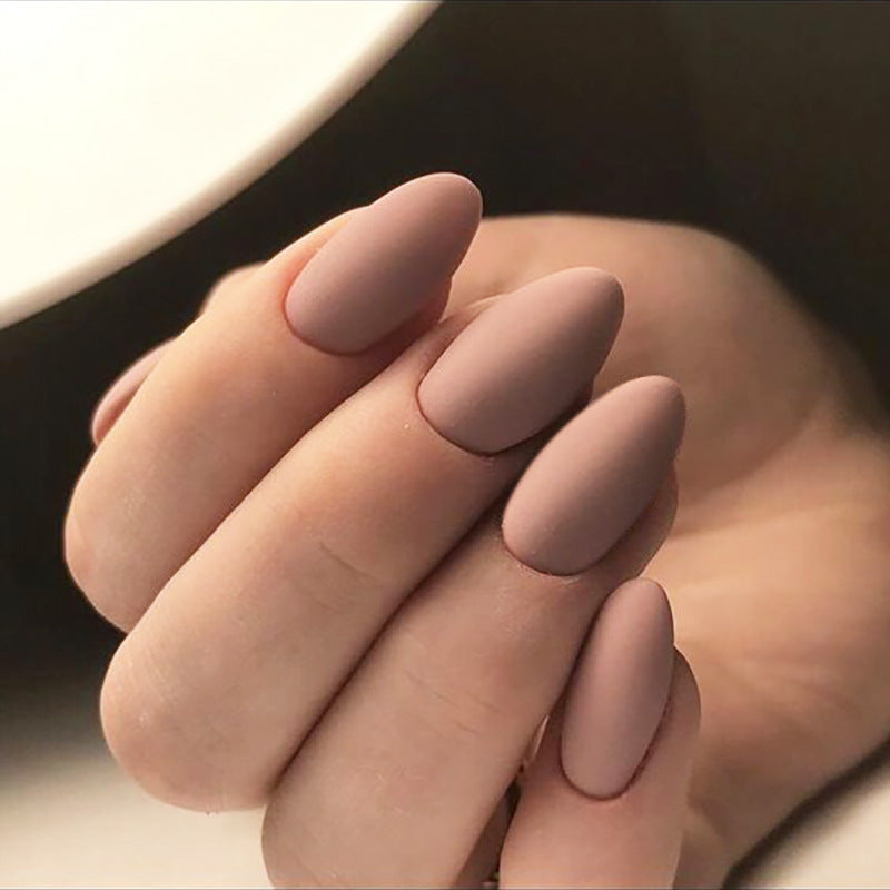 Matte Almond-Shaped Press-On Nail Tips Kalsten