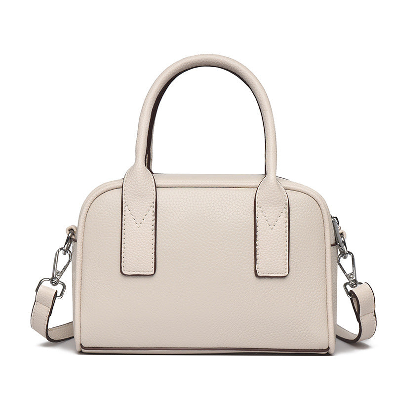 Textured Leather Mini Handheld Satchel Kalsten