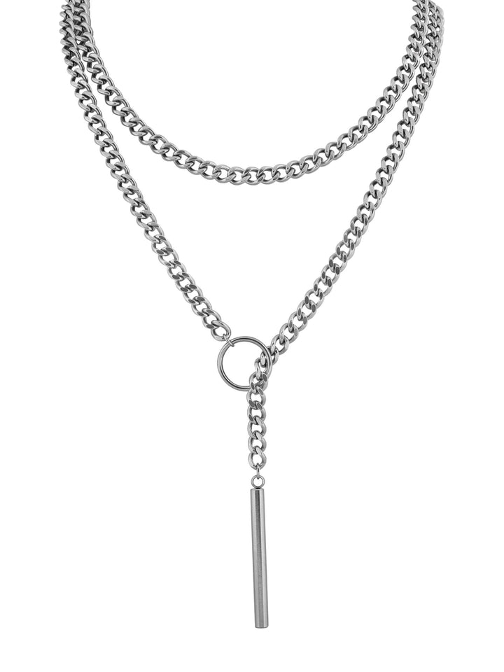 Double Layered Heart Pendant Necklace Kalsten