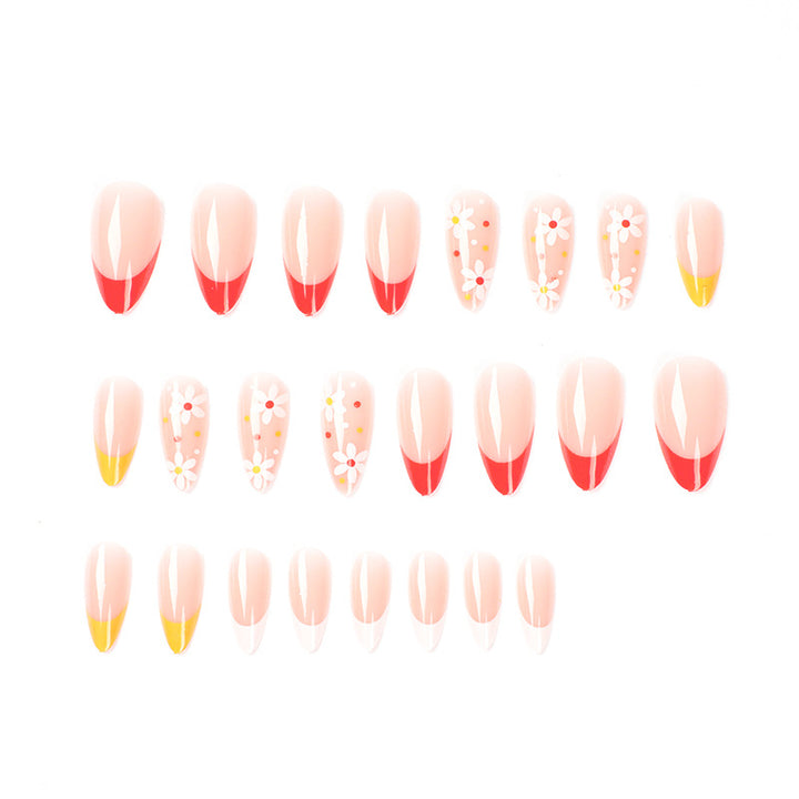 Artificial artificial nails with creative flower design Kalsten