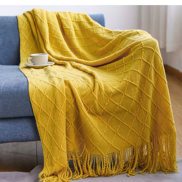 Cozy Textured Throw Blanket
