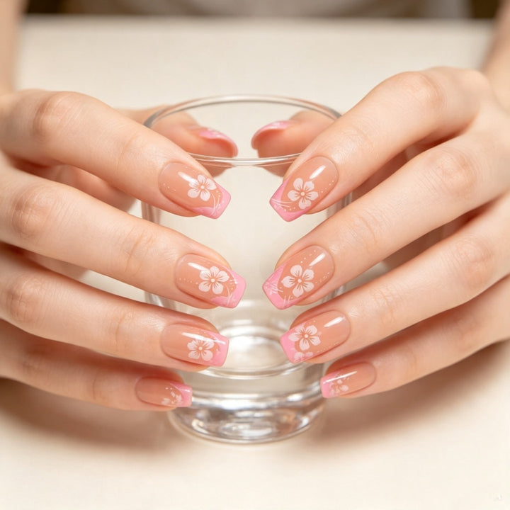Floral Patterned Press-On Nail Set Kalsten 1787395178