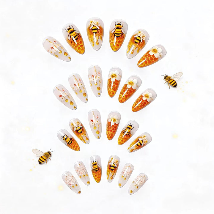 Artificial nails with honeycomb design Kalsten