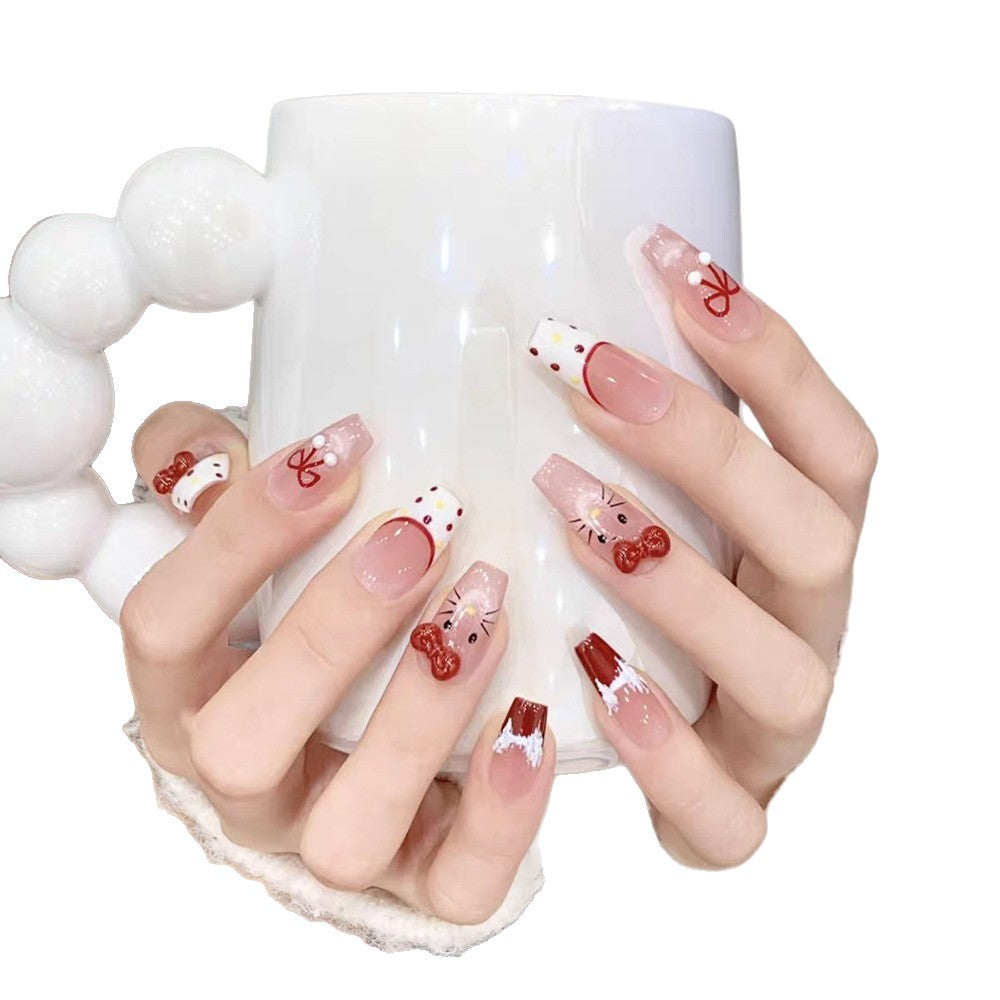 Glossy Press-On Nail Extensions Kalsten