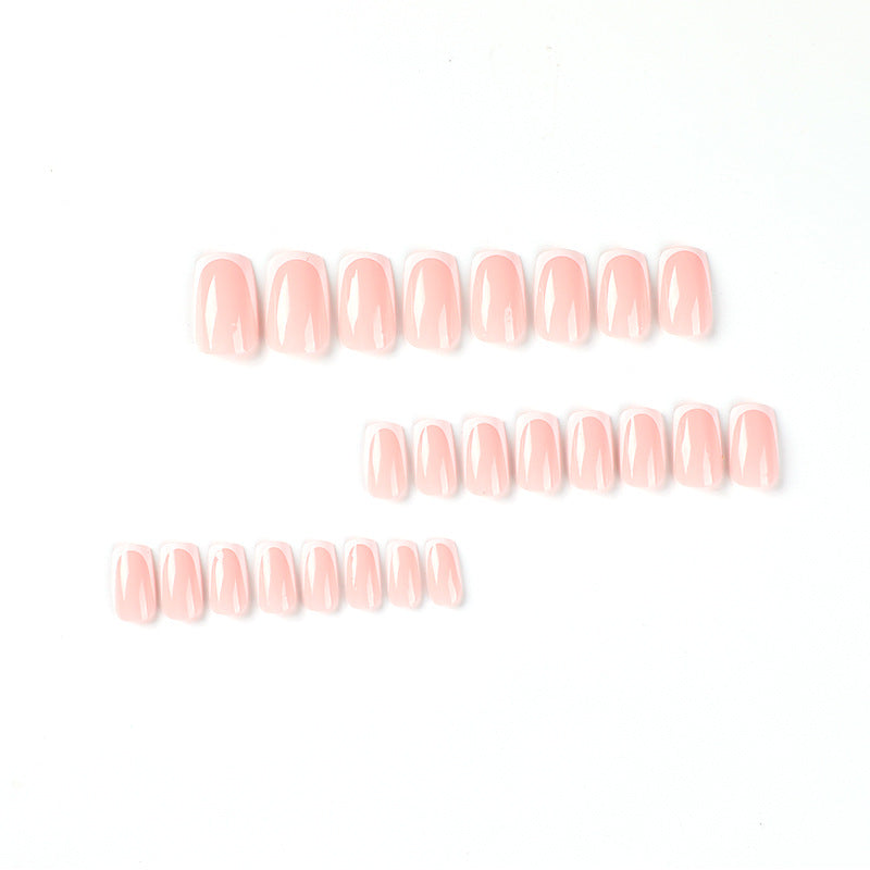 Acrylic nails with elegant French tip Kalsten