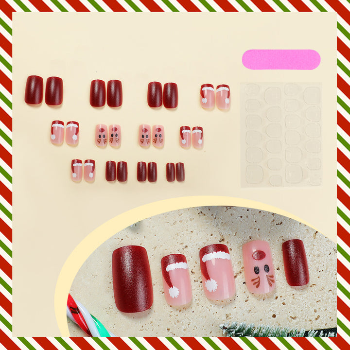 Creative Christmas Art Nail Set with Festive Designs Kalsten 1789119116