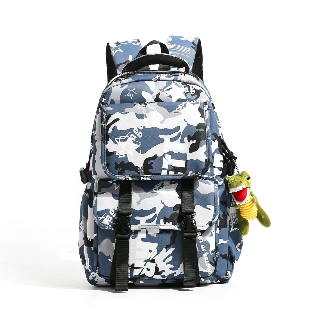 Multifunctional backpack with robust camouflage pattern and large compartments Kalsten