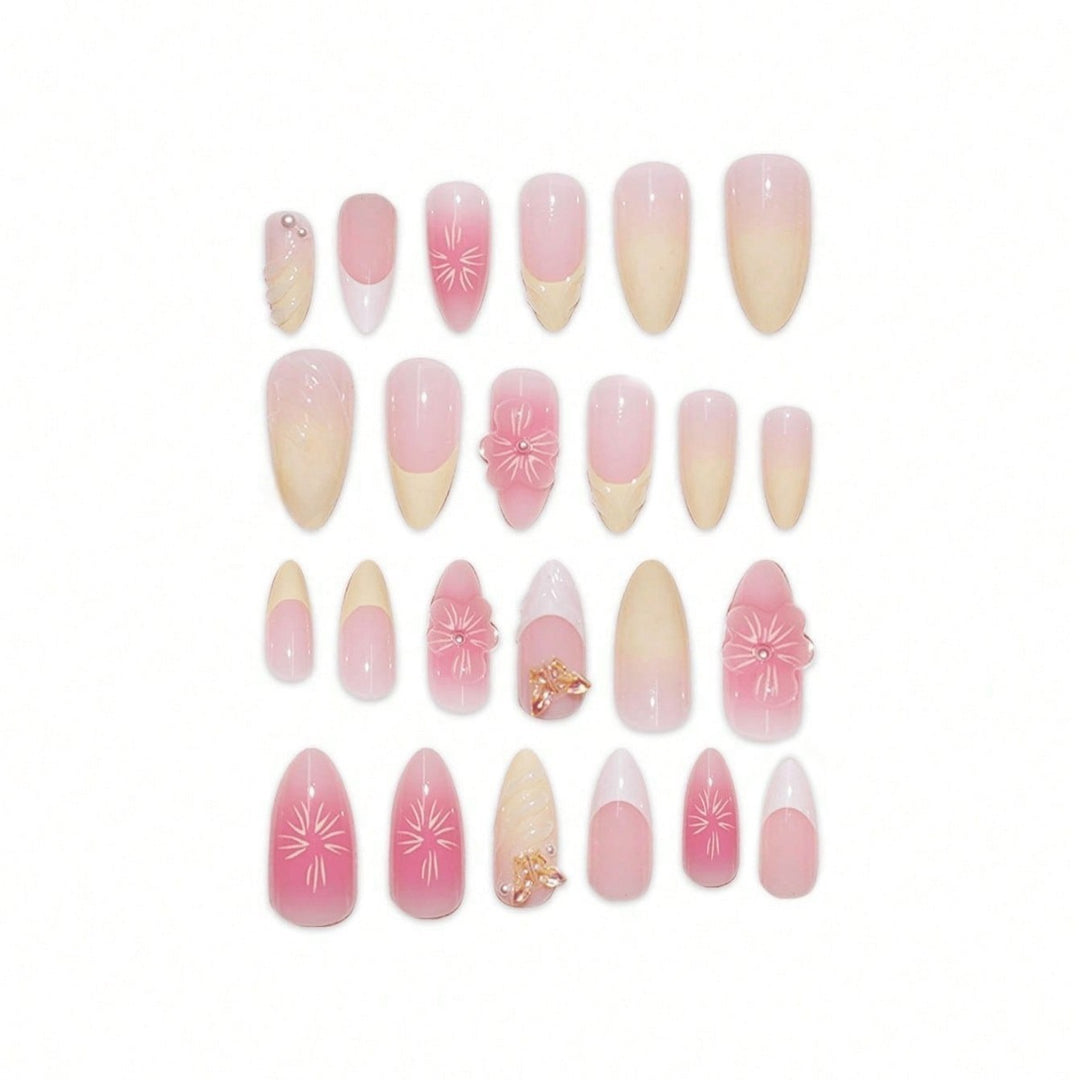 Elegant Floral Design Press-On Nails Kalsten
