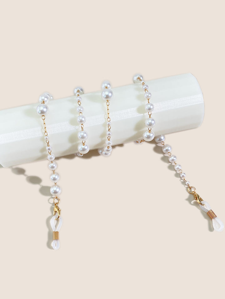 Elegant Pearl-Accented Eyewear Chain Kalsten