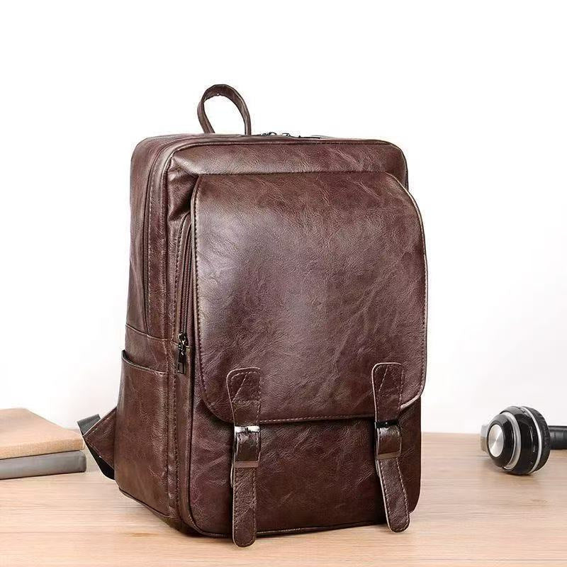 Leather Laptop Backpack Kalsten