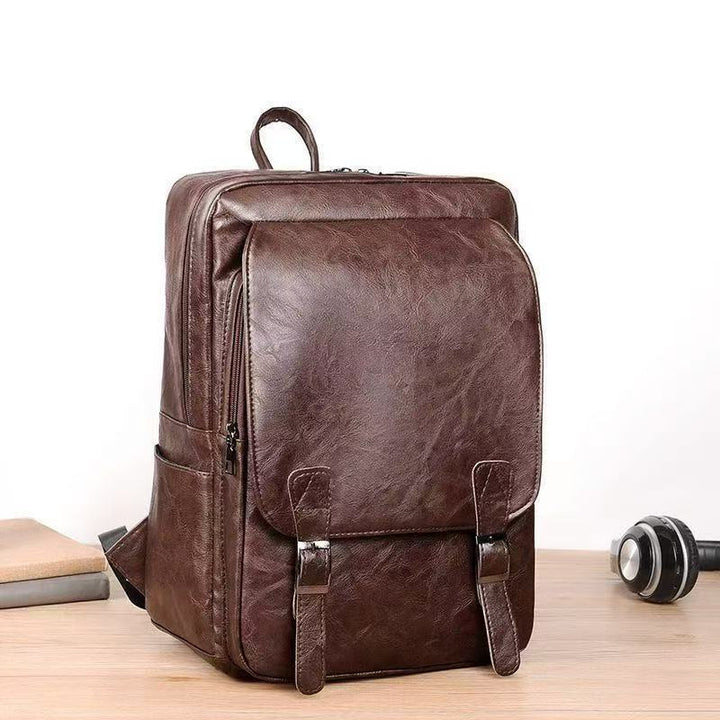 Leather Laptop Backpack Kalsten