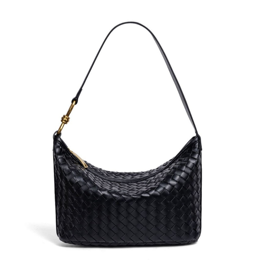 Stylish Woven Leather Handbag Kalsten