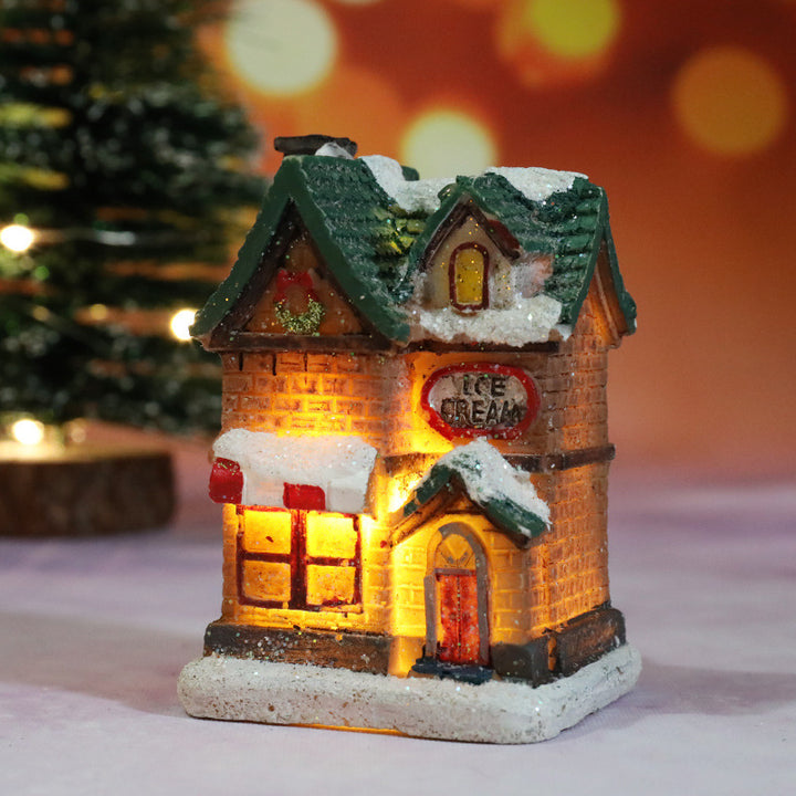Decorative Christmas Toy House Figure