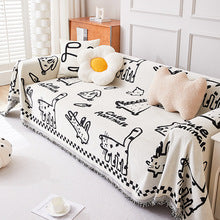 Artistic Cat-Themed Sofa Throw Blanket