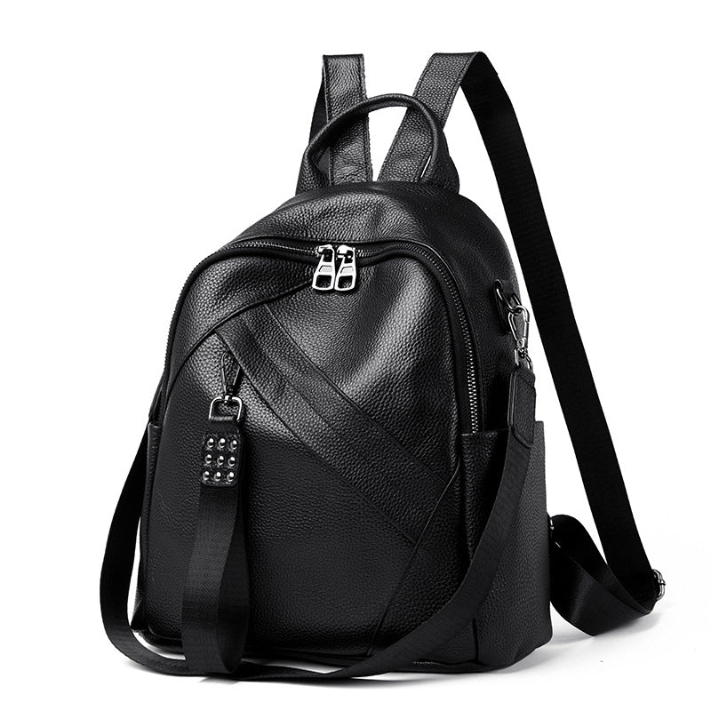 Vintage-Inspired Textured Leather Backpack Kalsten