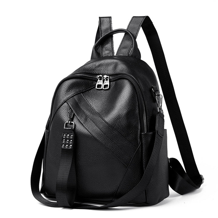 Vintage-Inspired Textured Leather Backpack Kalsten
