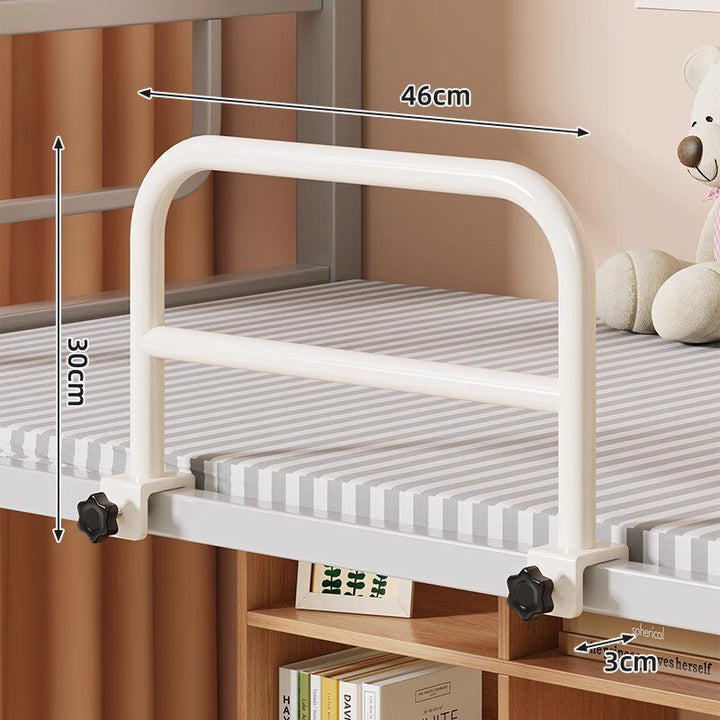 Padded Clamp-Mounted Bed Safety Rail with Fabric Panel