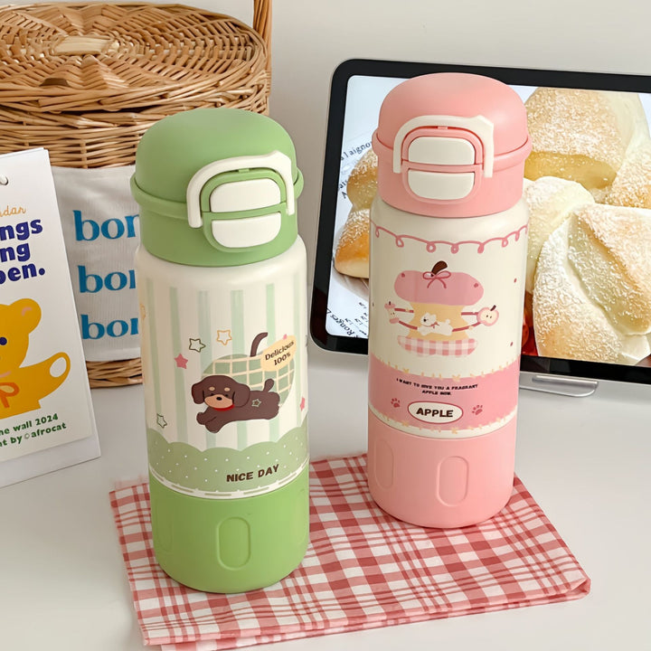 Women's Insulated Bottle with Cute Dog Design Kalsten