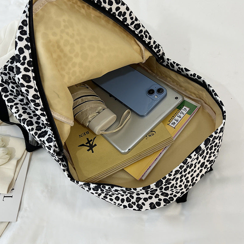 Stylish Backpack in Leopard Print Kalsten