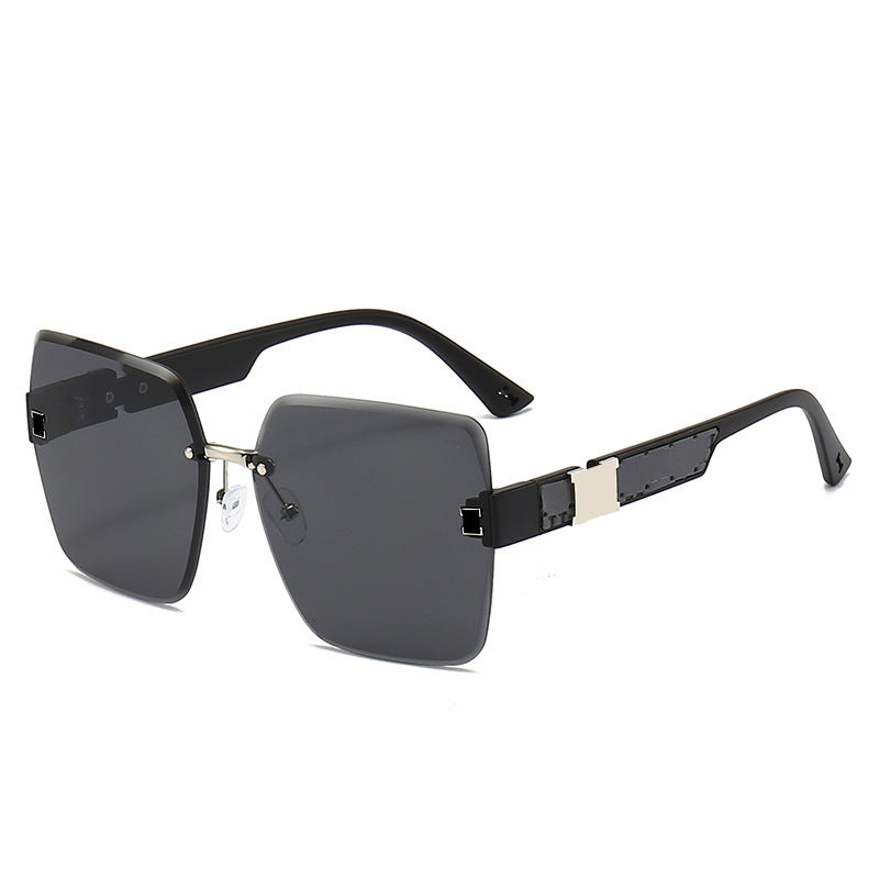 Oversized Gradient Shield Sunglasses