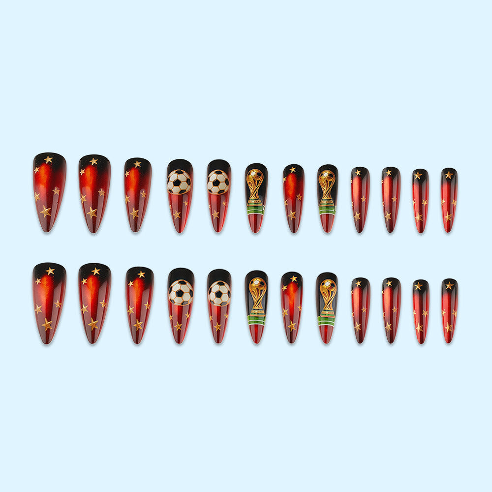 Artifical nails in football World Cup design Kalsten