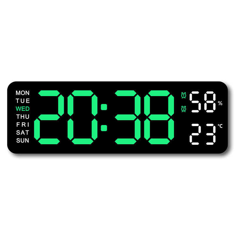 Digital wall clock with temperature and humidity display Kalsten