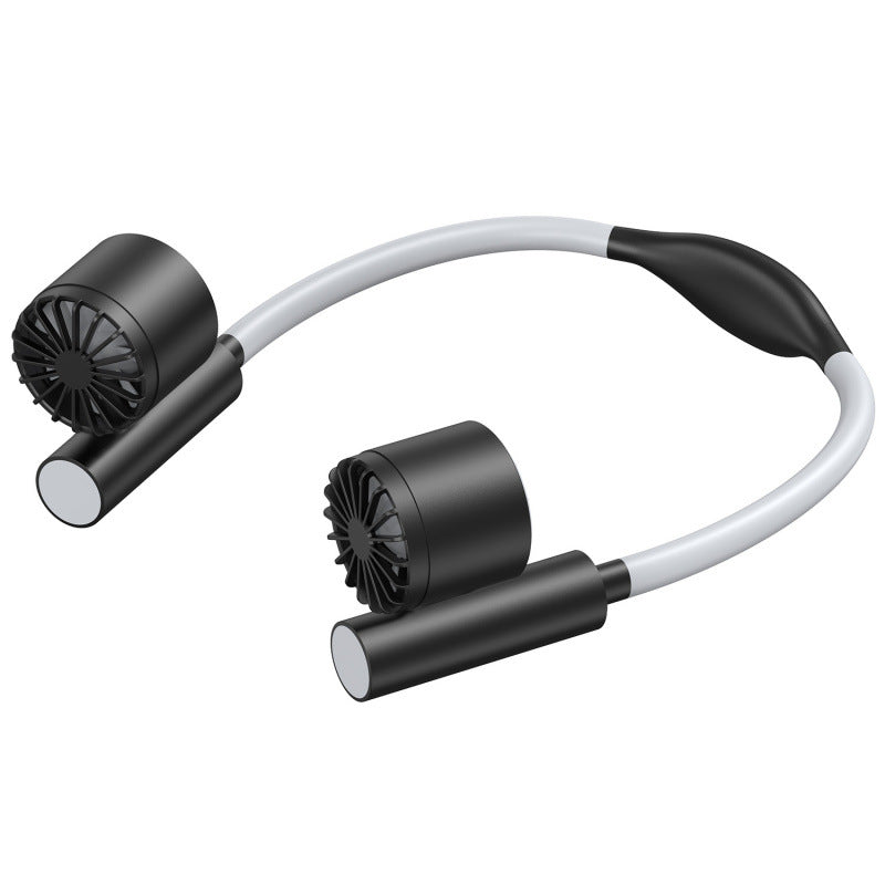 Cooling hands-free dual-head wearable neck fan with adjustable tilt silent brushless motors Kalsten