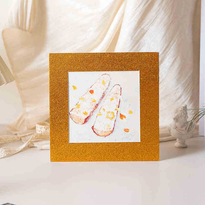 Artistic Cat Illustration Picture Frame for Home