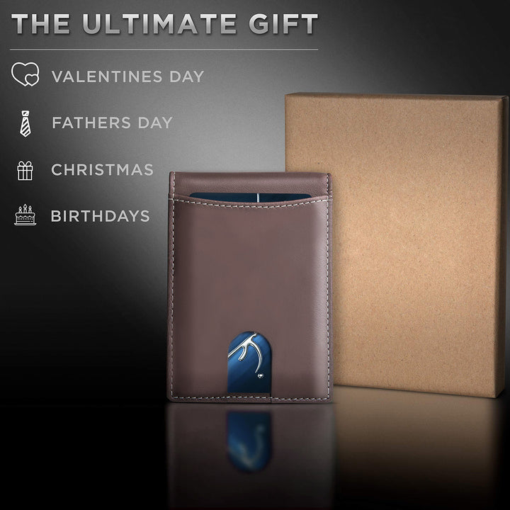 Ultra-Slim RFID-Blocking Leather Cardholder Kalsten