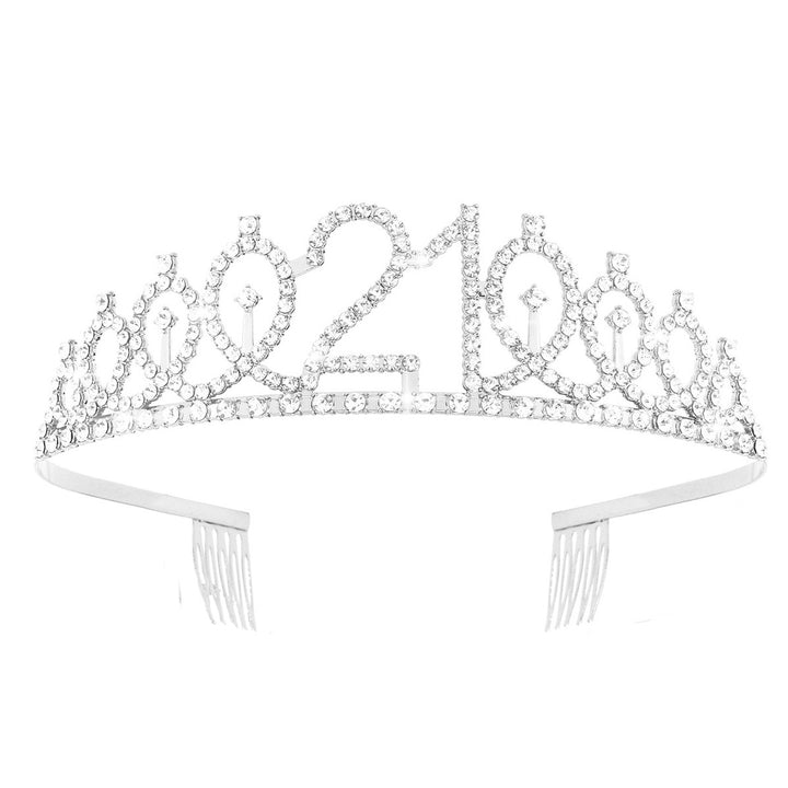 Women's Crystal-Embellished Tiara with Elegant Design Kalsten