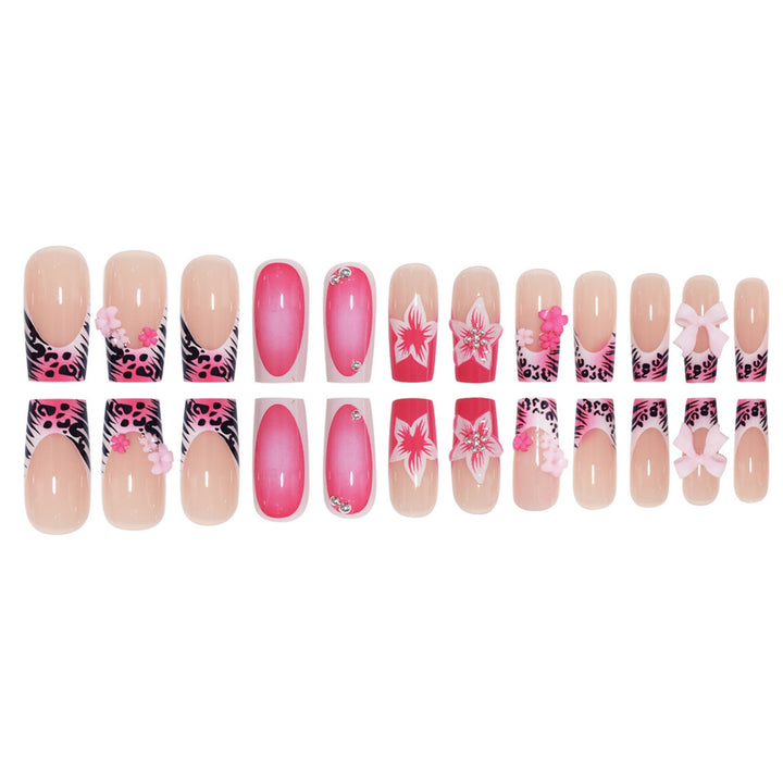 Artistic Floral Press-On Nail Art Set Kalsten