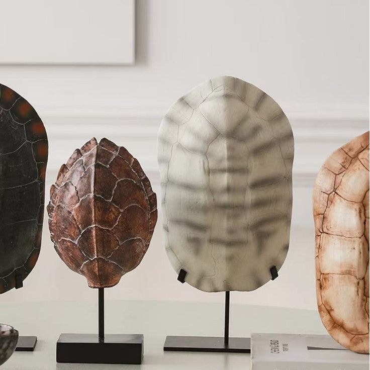 Decorative Turtle Shell Art Sculpture