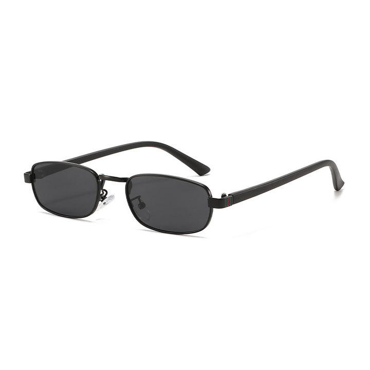 Women's elegant rectangular sunglasses with fine metal frame Kalsten
