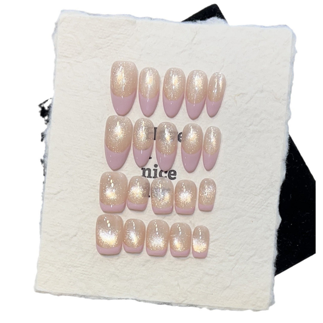 Dreamy Glittery Press-On Nail Set Kalsten