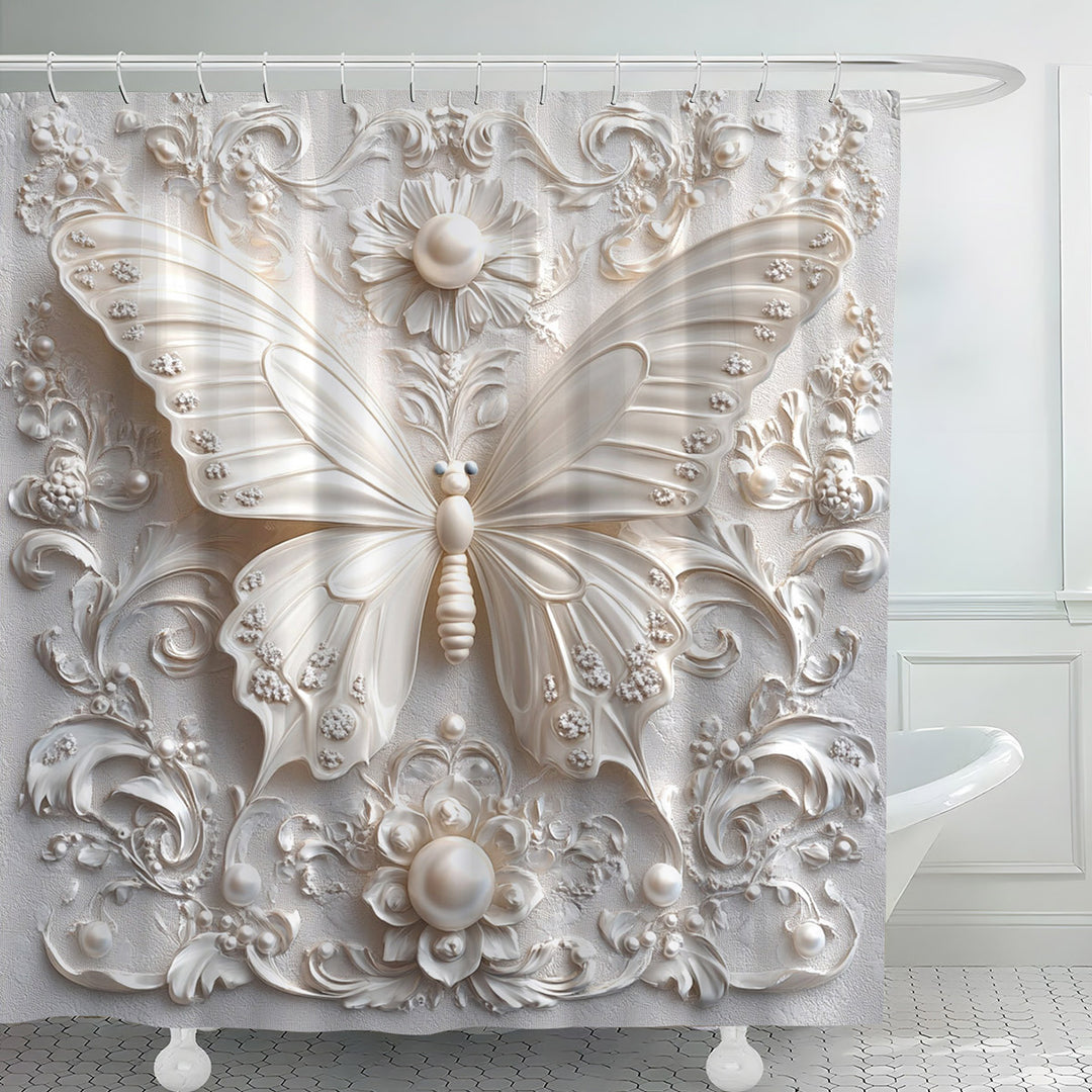 Artistic Butterfly Shower Curtain Kalsten
