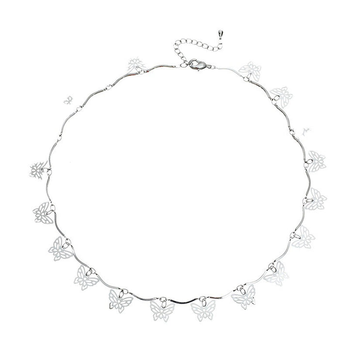 Butterfly Design Choker Necklace Kalsten