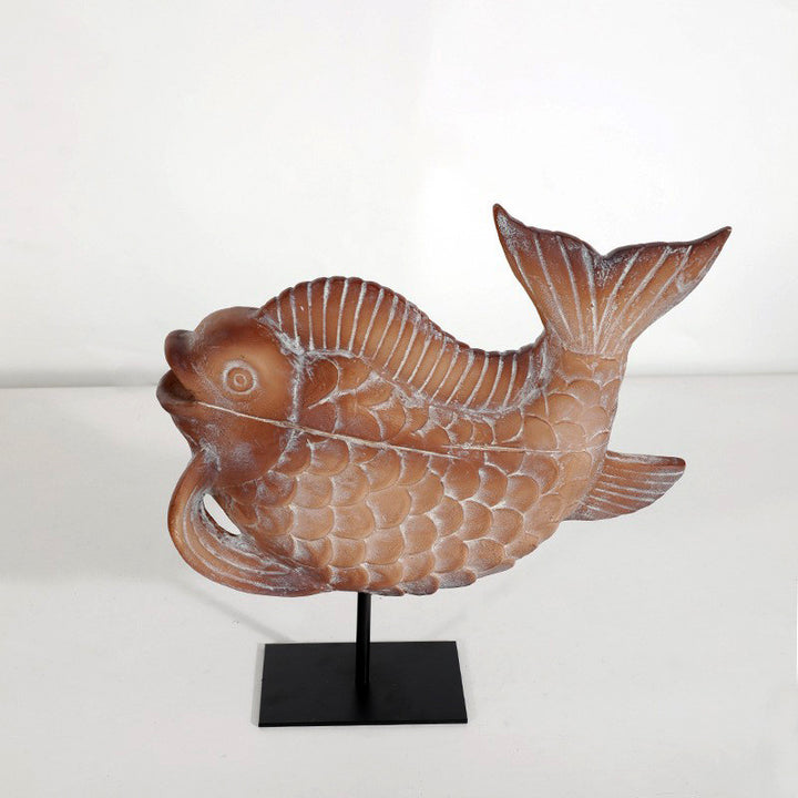 Whimsical Fish Decorative Sculpture