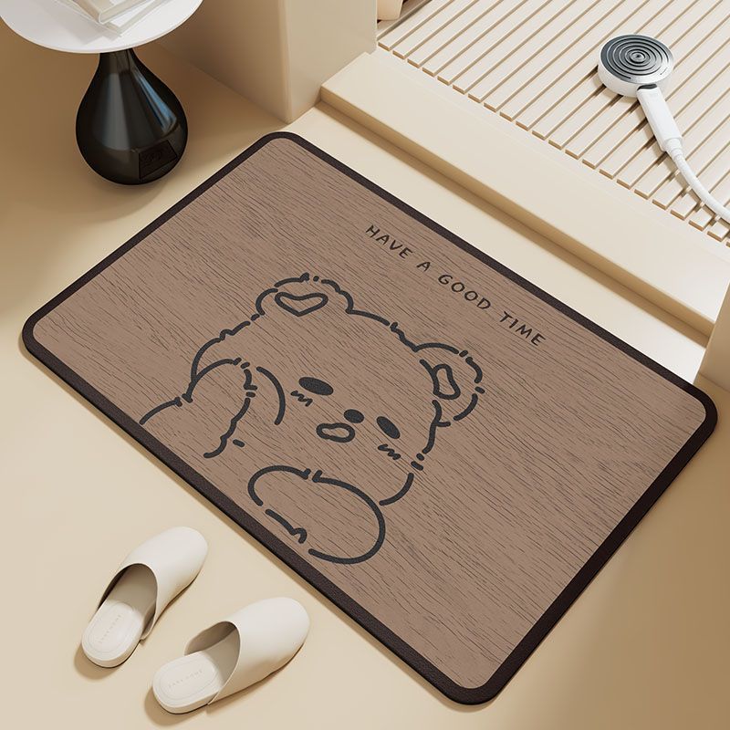 3D Butterfly Pattern Bath Mat