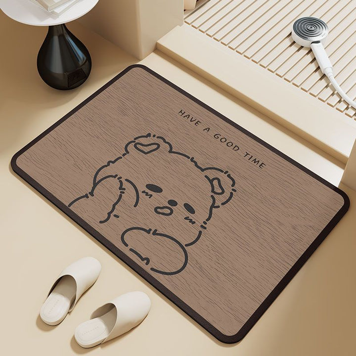 3D Butterfly Pattern Bath Mat